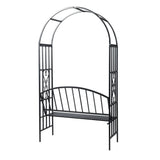 Garden Rose Arch with Bench