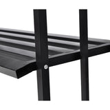 Garden Rose Arch with Bench - Top-Down View