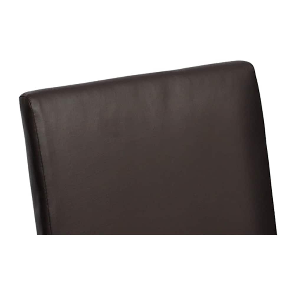 Dining Chairs 2 pcs Brown Faux Leather