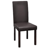 Dining Chairs 2 pcs Brown Faux Leather