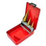 3-Piece HSS Step Drill Set - Front View