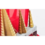 3-Piece HSS Step Drill Set - Side View