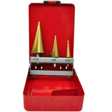 3-Piece HSS Step Drill Set - 45-Degree Angle