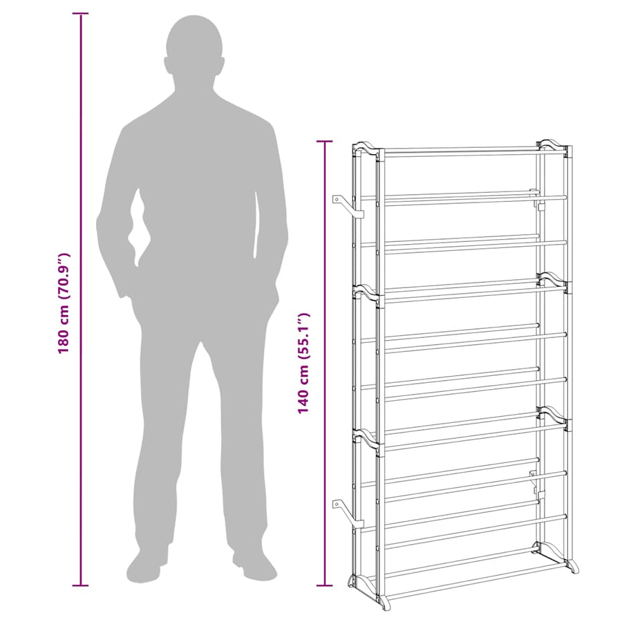 10-tier Shoe Rack