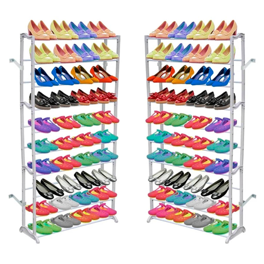 10-tier Shoe Rack 2 pcs