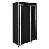 Folding Wardrobe Black 110 x 45 x 175 cm