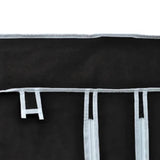 Folding Wardrobe Black 110 x 45 x 175 cm
