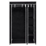 Wardrobes 2 pcs Black Fabric - Side View