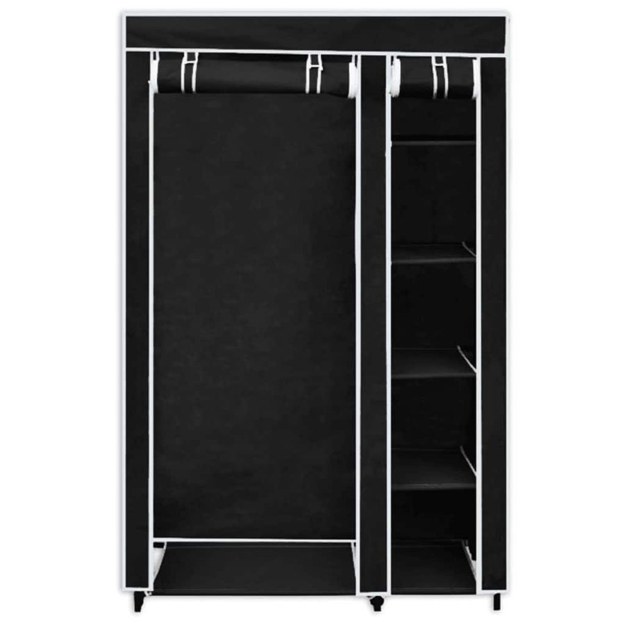 Fabric Wardrobes 2 pcs Black