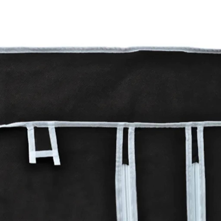 Fabric Wardrobes 2 pcs Black