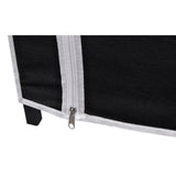 Wardrobes 2 pcs Black Fabric - Close-Up Angle