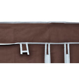 Fabric Wardrobe Brown - 45-Degree Angle