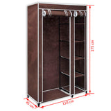 Fabric Wardrobe Brown - Low Angle