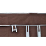 Fabric Wardrobes 2 pcs Brown - 45-Degree Angle