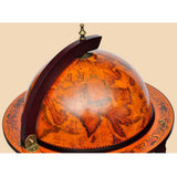 Globe Bar Wine Stand Eucalyptus Wood - 45-Degree Angle