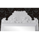 Vanity Makeup Table with Rectangular Swing Mirror MDF - Side View
