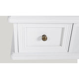 Vanity Makeup Table with Rectangular Swing Mirror MDF - Top-Down View
