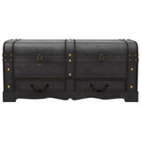 Wooden Treasure Chest Large Black