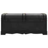 Wooden Treasure Chest Large Black