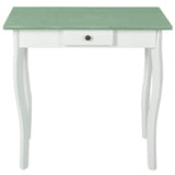 Console Table MDF White and Greyish Green
