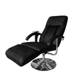 Massage Chair Black Faux Leather