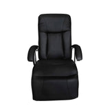 Massage Chair Black Faux Leather