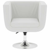 Bar Stool White Faux Leather