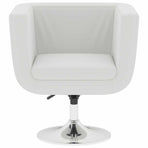 Bar Stool White Faux Leather
