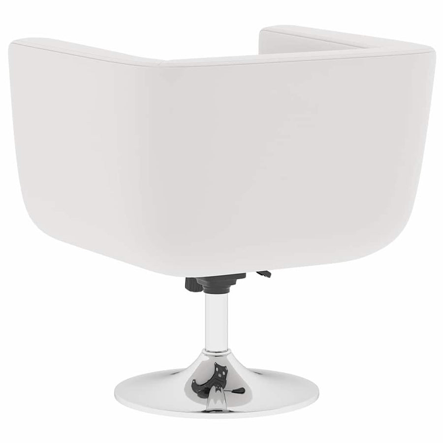 Bar Stool White Faux Leather