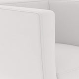 Bar Stool White Faux Leather