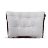 Swivel Office Chair White - Top-Down View