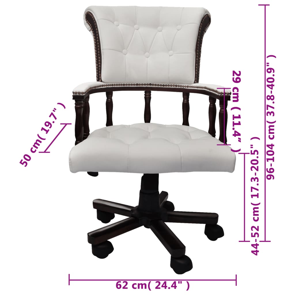 Swivel Office Chair White