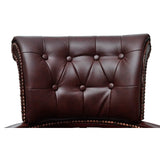 Swivel Office Chair Brown - Side View