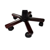 Swivel Office Chair Brown - Top-Down View