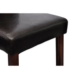 Dining Chairs 4 pcs Black Faux Leather - 45-Degree Angle