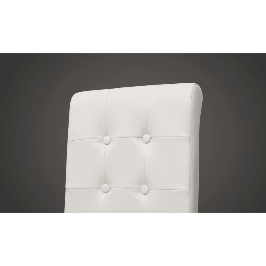Dining Chairs 6 pcs White Faux Leather