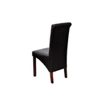 Dining Chairs 6 pcs Black Faux Leather