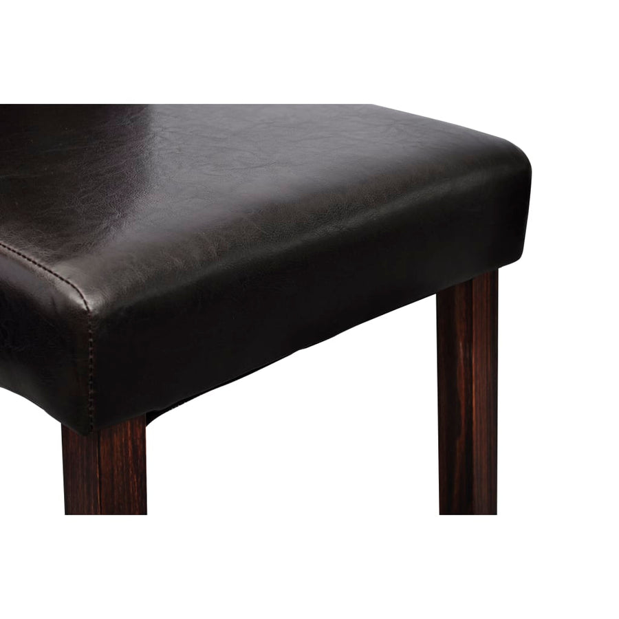 Dining Chairs 6 pcs Black Faux Leather