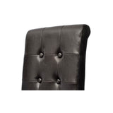 Dining Chairs 4 pcs Brown Faux Leather - Top-Down View