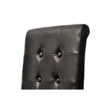 Dining Chairs 6 pcs Brown Faux Leather - Top-Down View