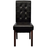 Dining Chairs 6 pcs Brown Faux Leather