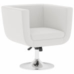 Bar Chairs 2 pcs White Faux Leather