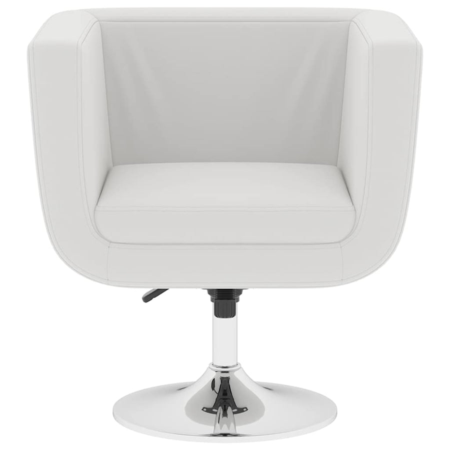 Bar Chairs 2 pcs White Faux Leather