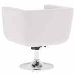 Bar Chairs 2 pcs White Faux Leather
