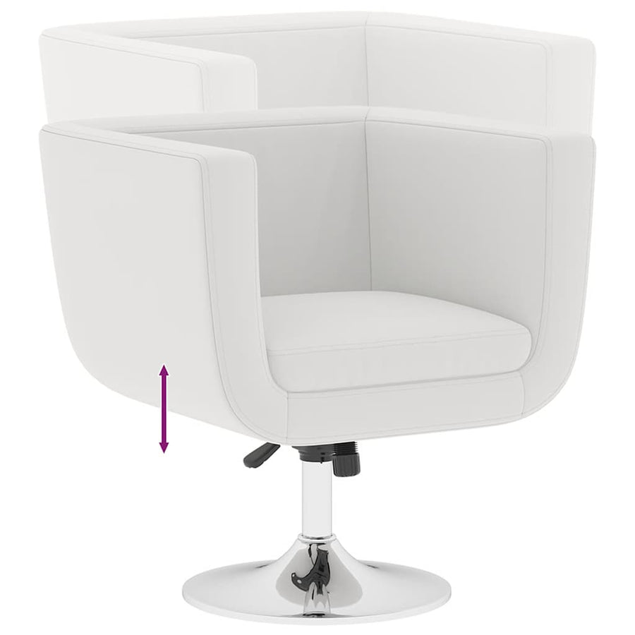Bar Chairs 2 pcs White Faux Leather