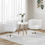 Bar Chairs 2 pcs White Faux Leather