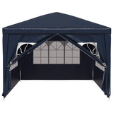 Party Tent 3x4 m Blue - Top-Down View