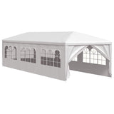 vidaXL Party Tent 3x9 m White - Front View