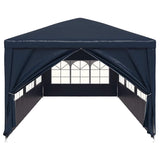 Party Tent 3x9 m Blue - Top-Down View