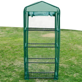 Greenhouse with 4 Shelves - Side View